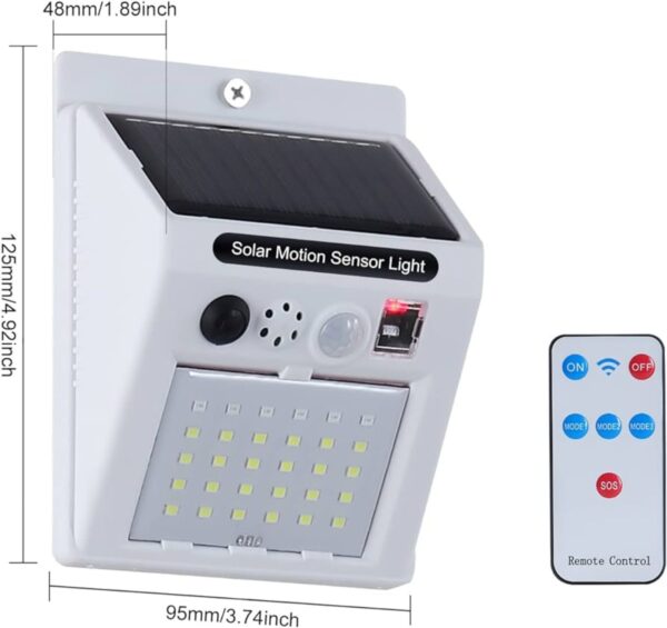 ALARMA LED SOLAR CON DETECTOR DE MOVIMIENTO BK-666 DINAX