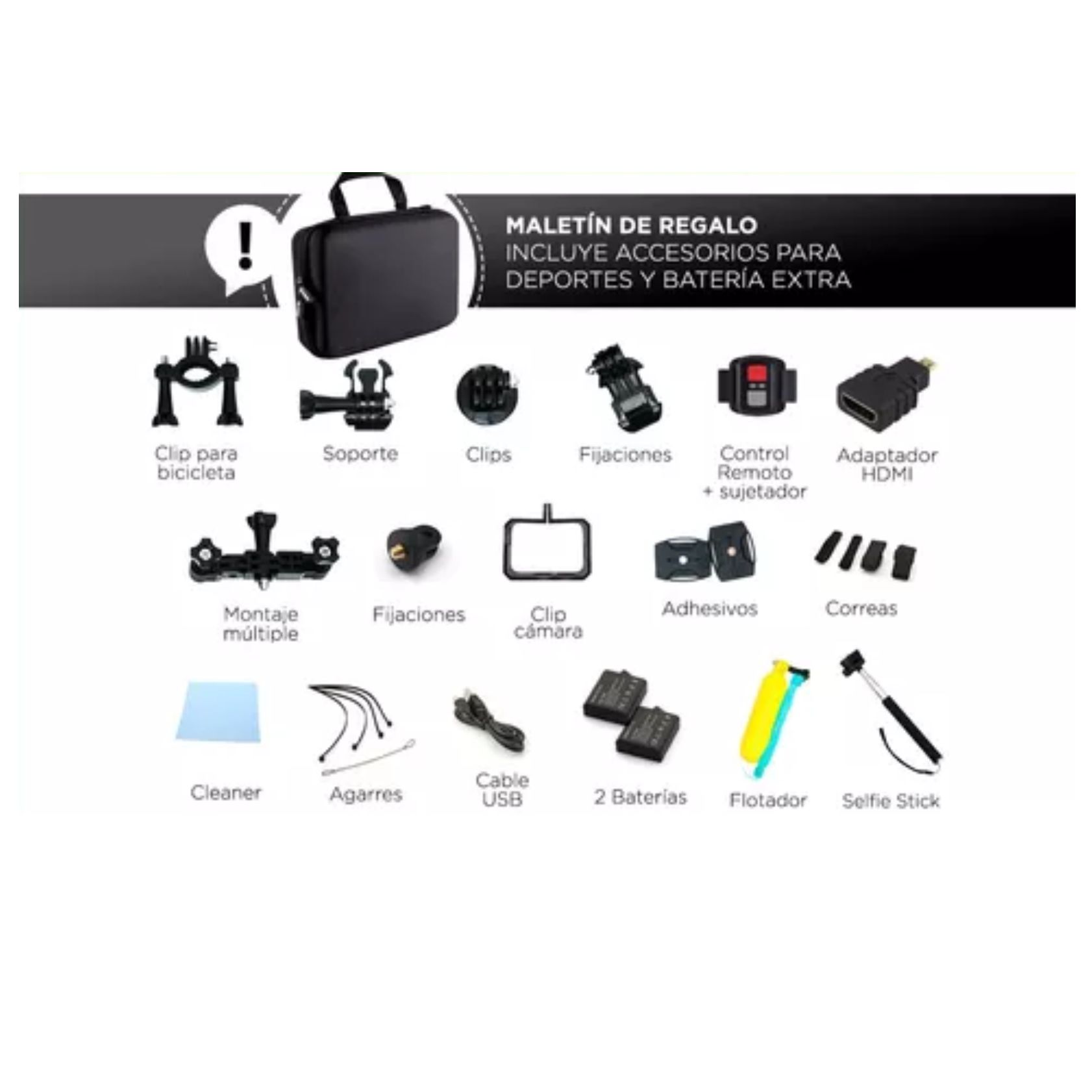 CAMARA DEPORTIVA GADNIC DOBLE PANTALLA GF-AC1 - Image 2
