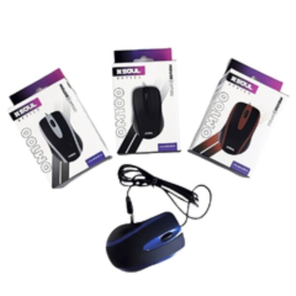MOUSE SOUL CON CABLE OM100 - Imagen 3